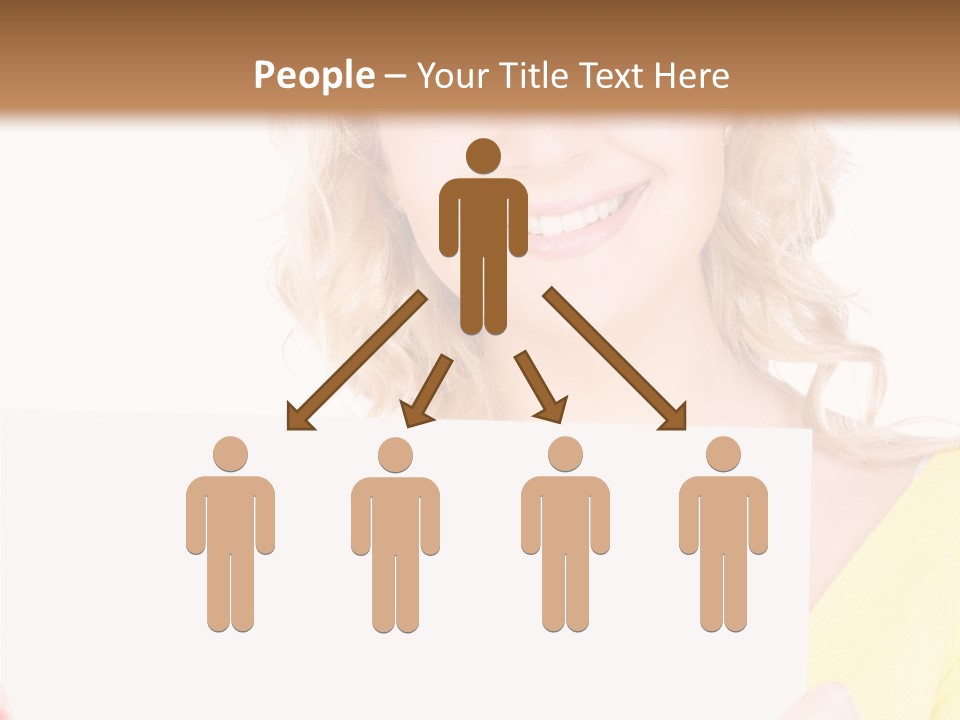 Holding Girl Advertisement PowerPoint Template