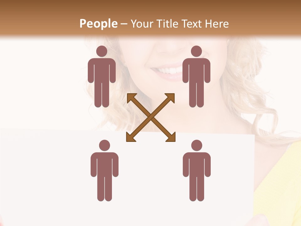 Holding Girl Advertisement PowerPoint Template