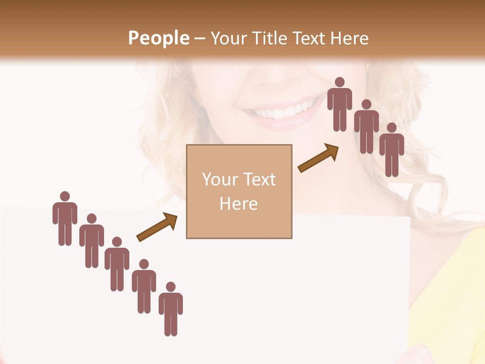 Holding Girl Advertisement PowerPoint Template