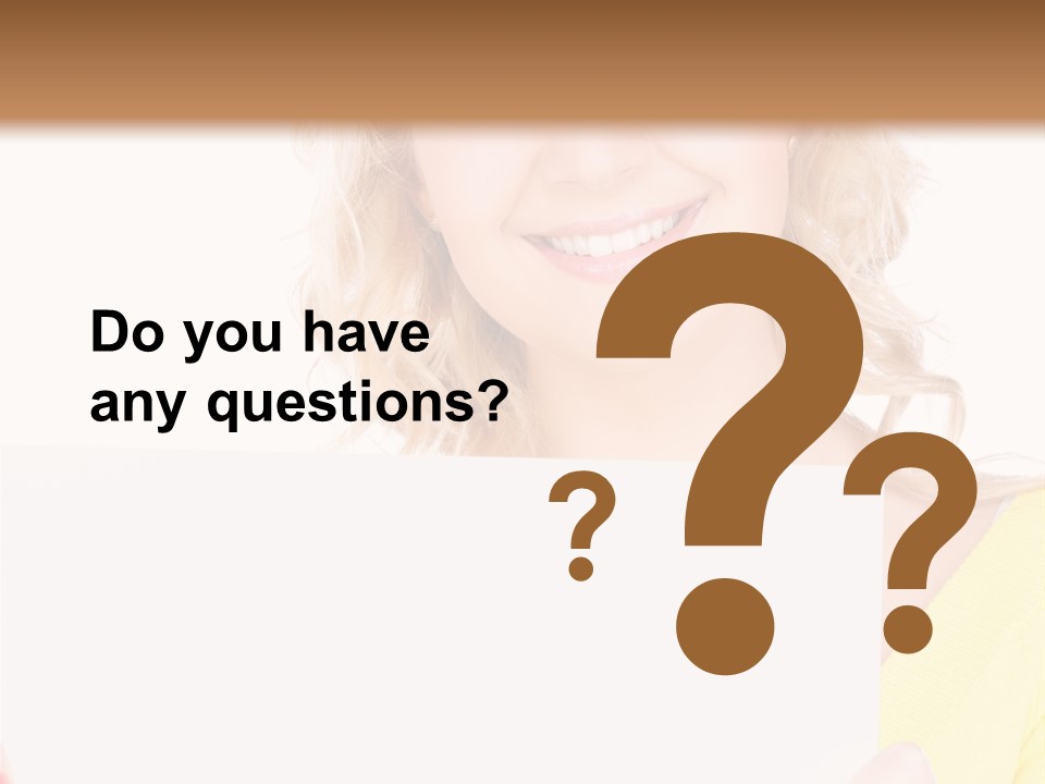 Holding Girl Advertisement PowerPoint Template