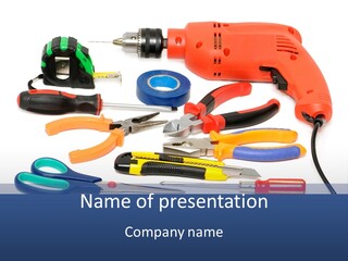 A Power Tool Powerpoint Presentation Template PowerPoint Template