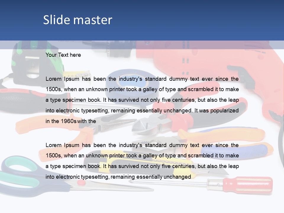 A Power Tool Powerpoint Presentation Template PowerPoint Template