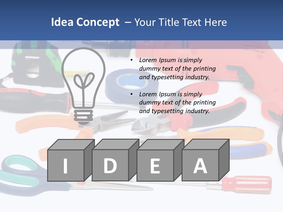 A Power Tool Powerpoint Presentation Template PowerPoint Template