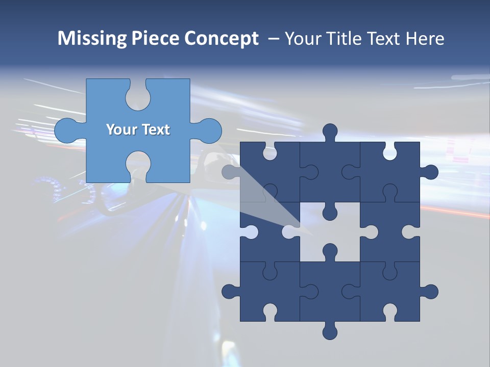 Fast Zoom Blurred PowerPoint Template