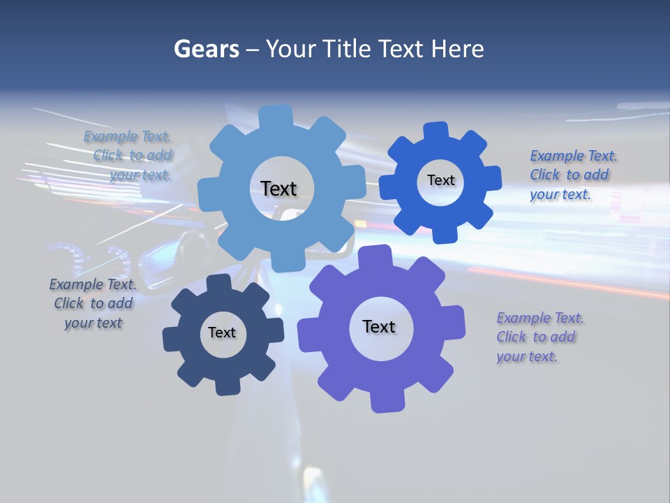 Fast Zoom Blurred PowerPoint Template