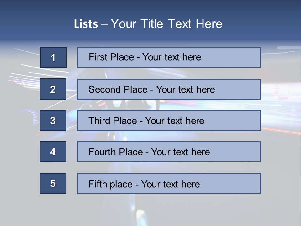 Fast Zoom Blurred PowerPoint Template