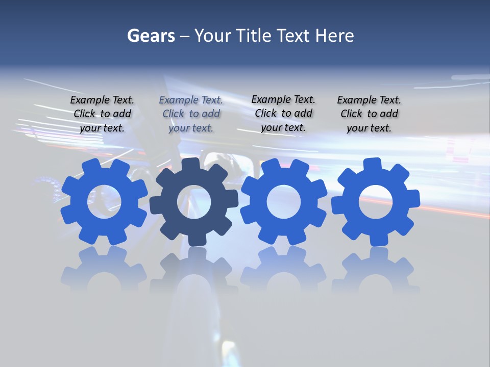 Fast Zoom Blurred PowerPoint Template