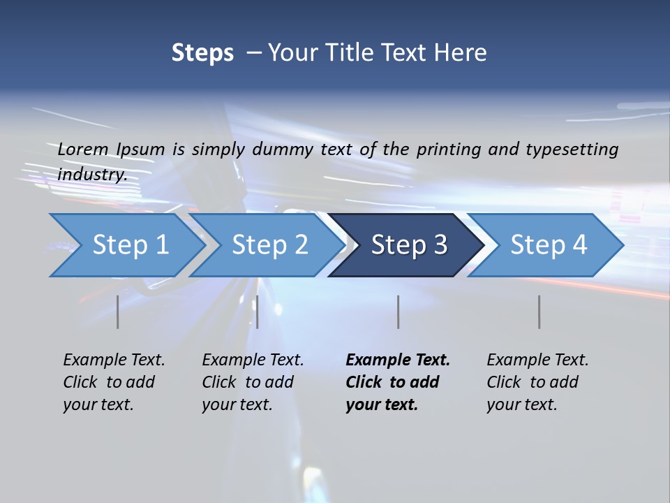 Fast Zoom Blurred PowerPoint Template