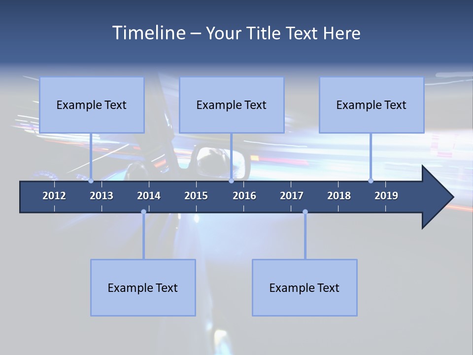 Fast Zoom Blurred PowerPoint Template