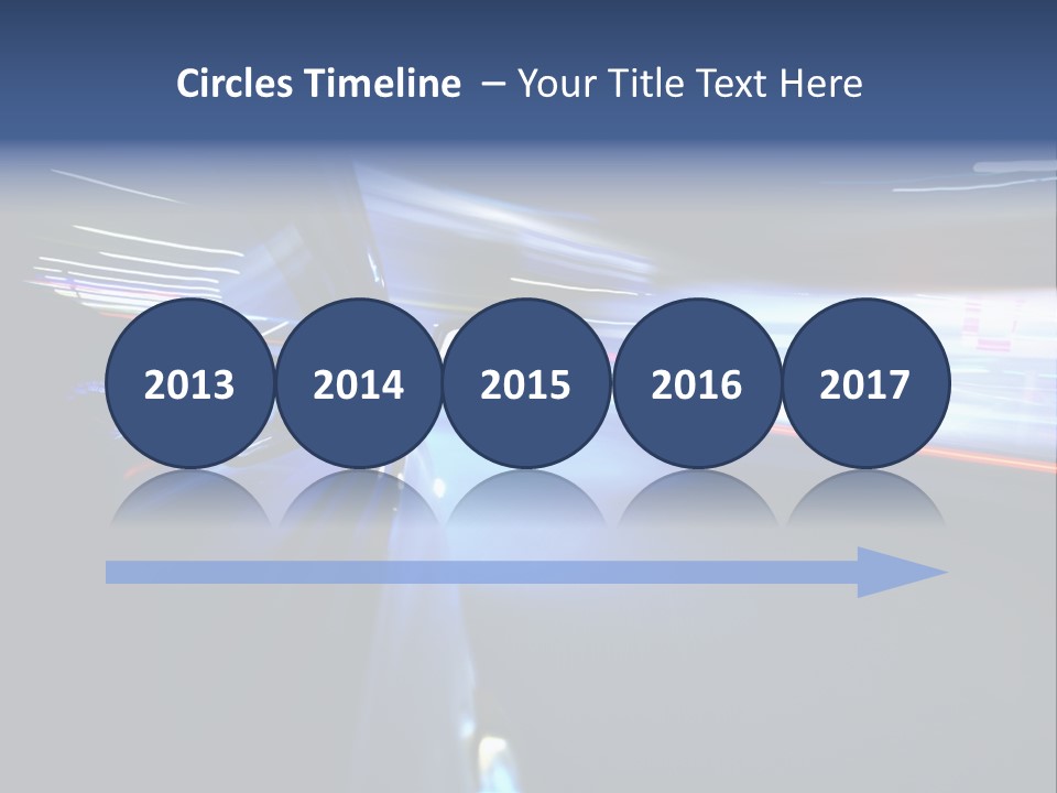 Fast Zoom Blurred PowerPoint Template