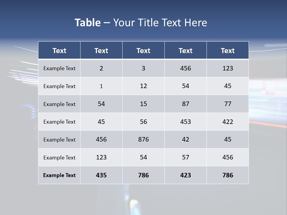 Fast Zoom Blurred PowerPoint Template
