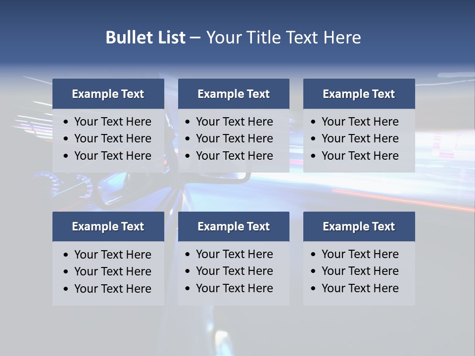 Fast Zoom Blurred PowerPoint Template