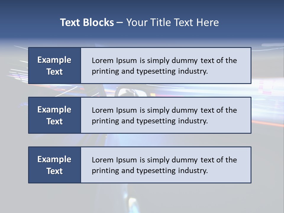 Fast Zoom Blurred PowerPoint Template