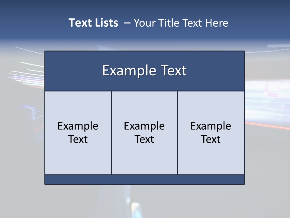 Fast Zoom Blurred PowerPoint Template