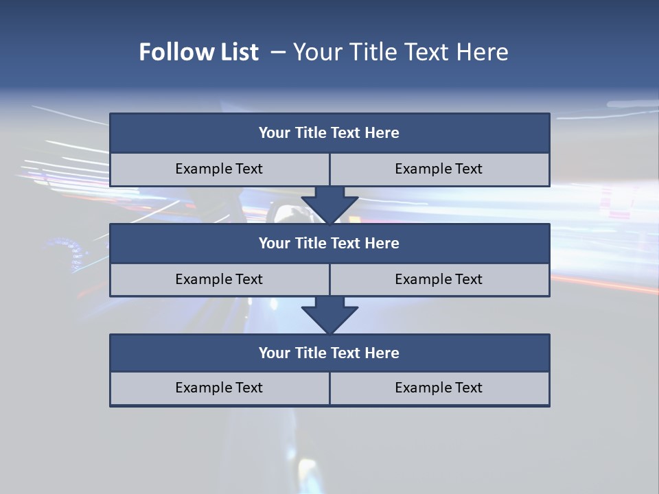 Fast Zoom Blurred PowerPoint Template