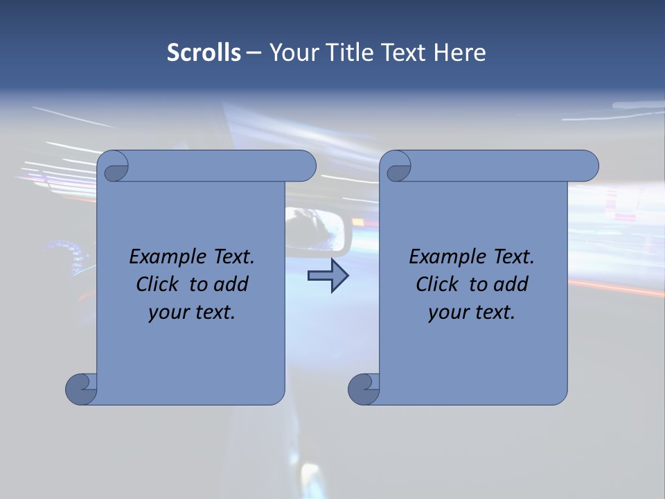Fast Zoom Blurred PowerPoint Template