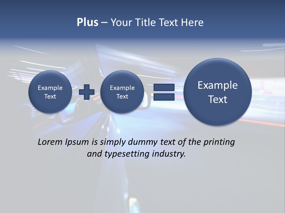Fast Zoom Blurred PowerPoint Template