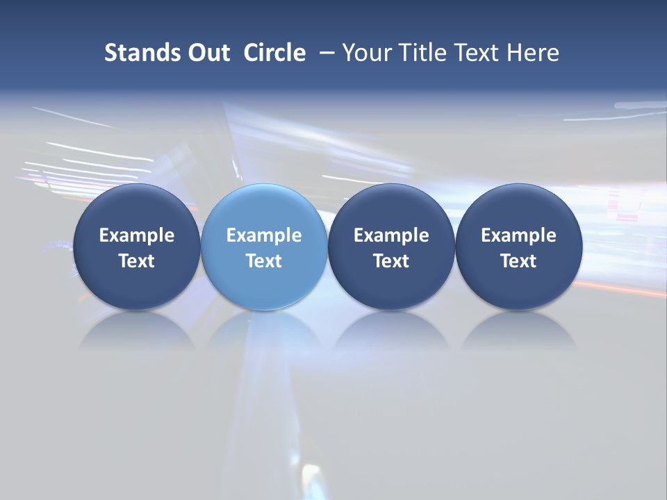 Fast Zoom Blurred PowerPoint Template