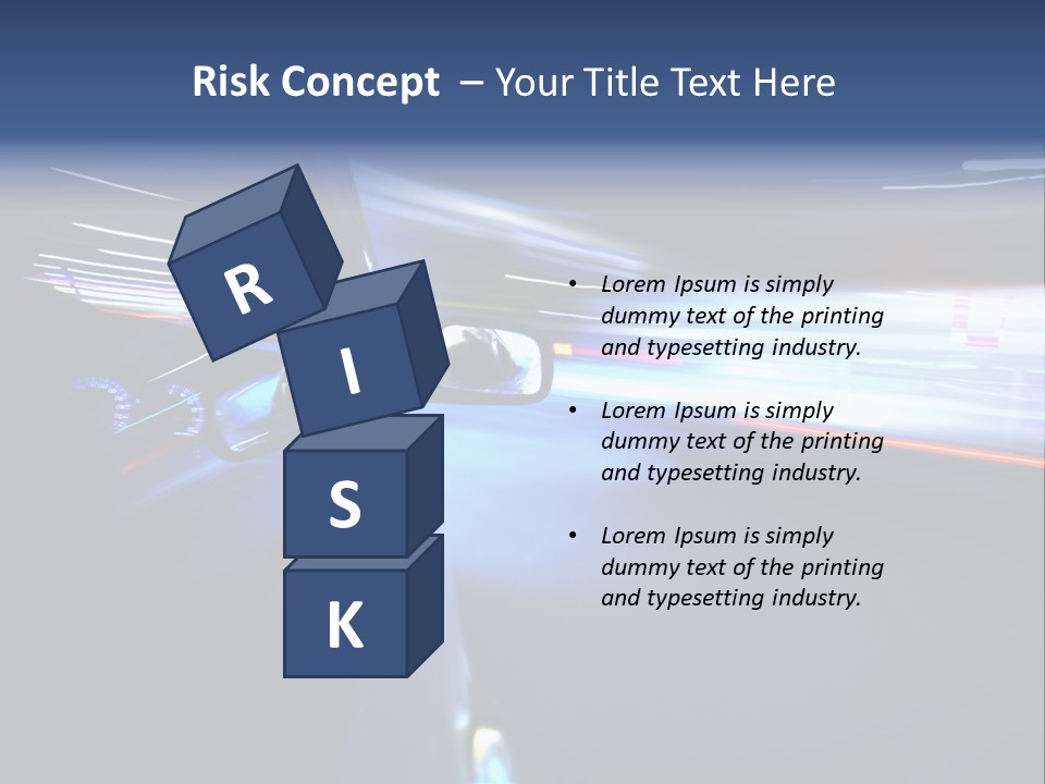 Fast Zoom Blurred PowerPoint Template