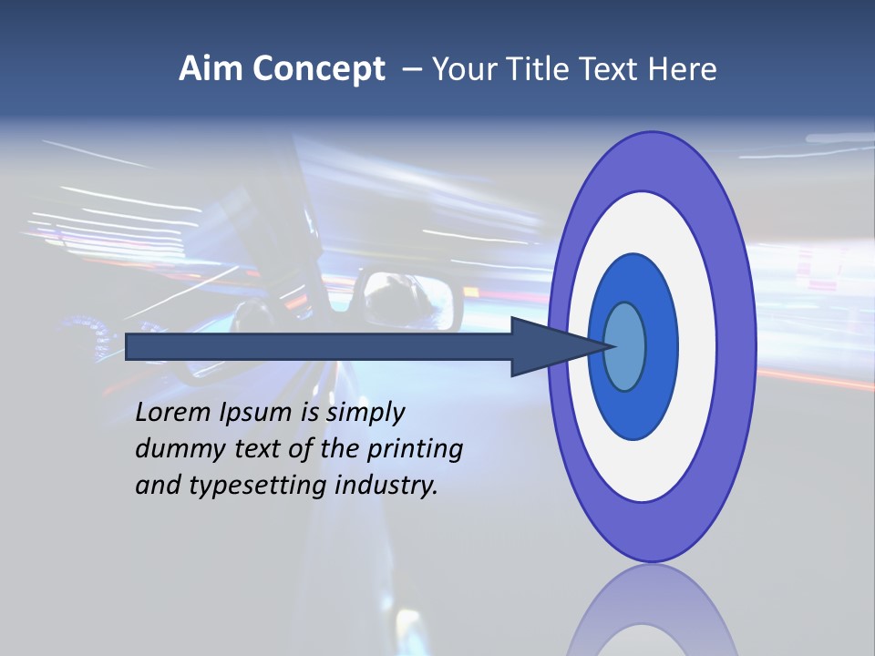 Fast Zoom Blurred PowerPoint Template