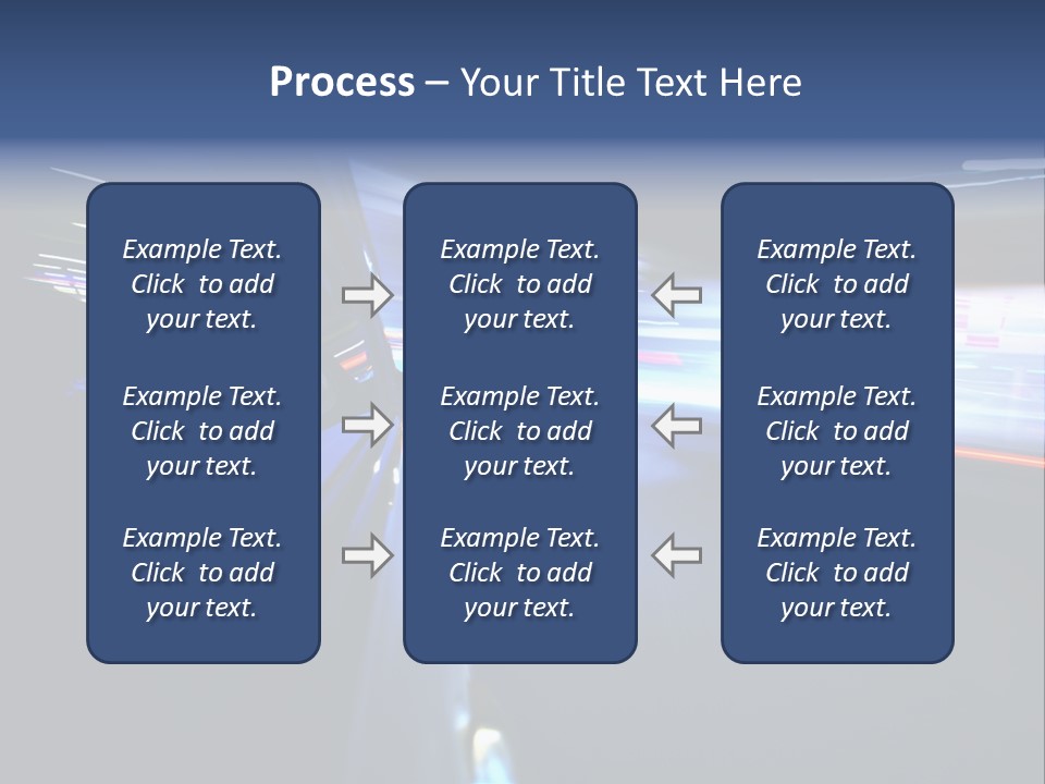 Fast Zoom Blurred PowerPoint Template