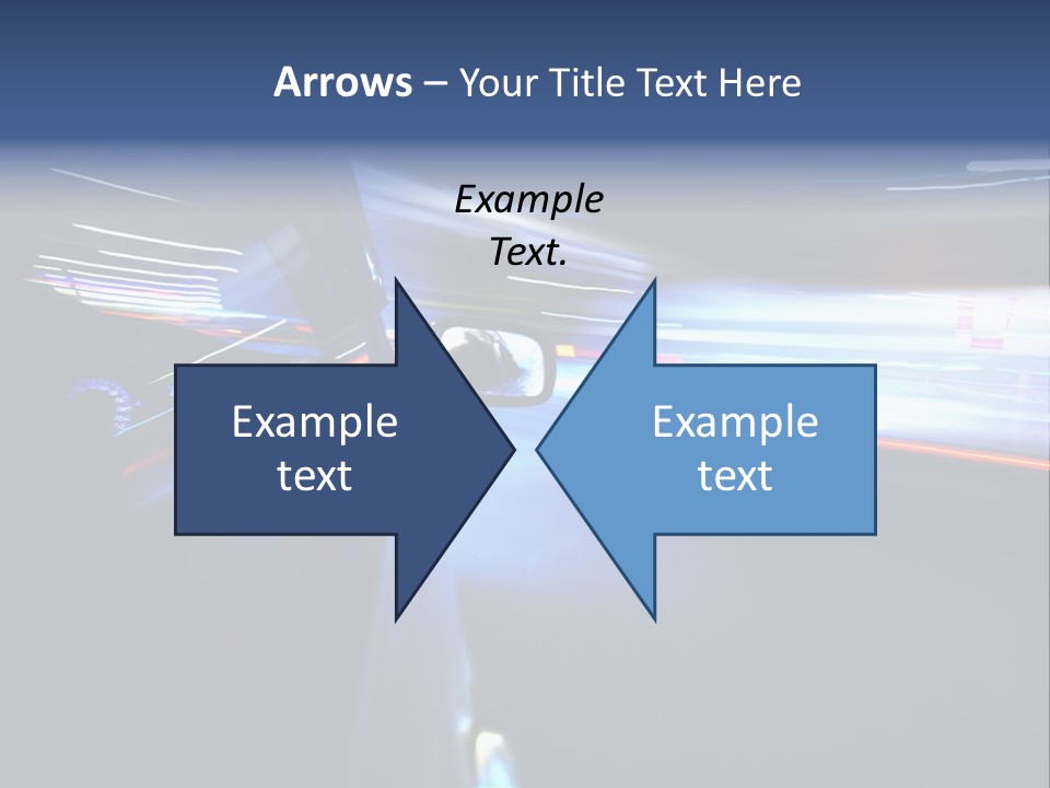 Fast Zoom Blurred PowerPoint Template