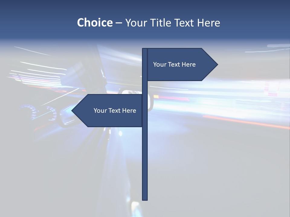 Fast Zoom Blurred PowerPoint Template