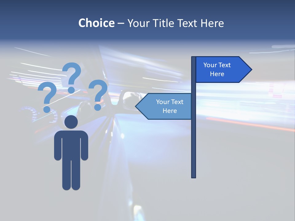 Fast Zoom Blurred PowerPoint Template
