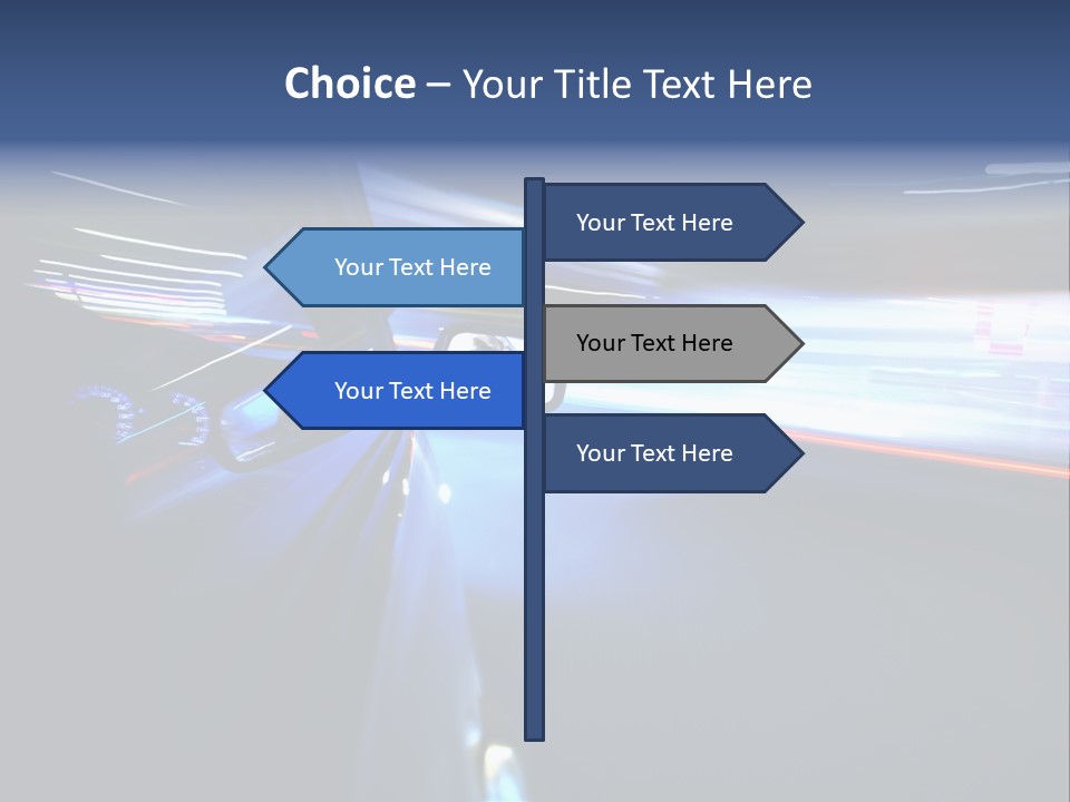 Fast Zoom Blurred PowerPoint Template