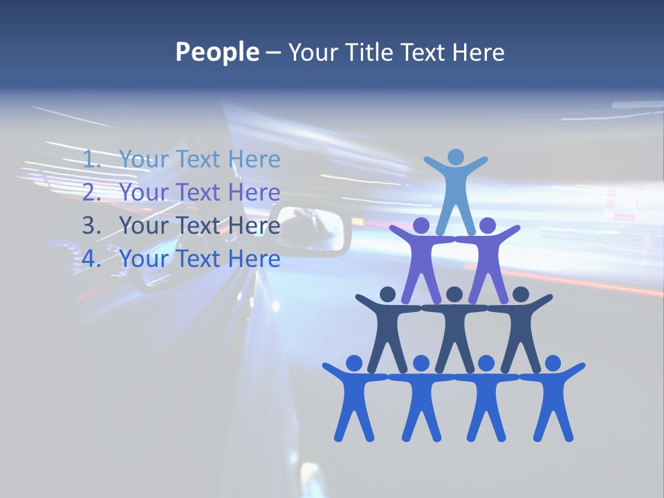 Fast Zoom Blurred PowerPoint Template