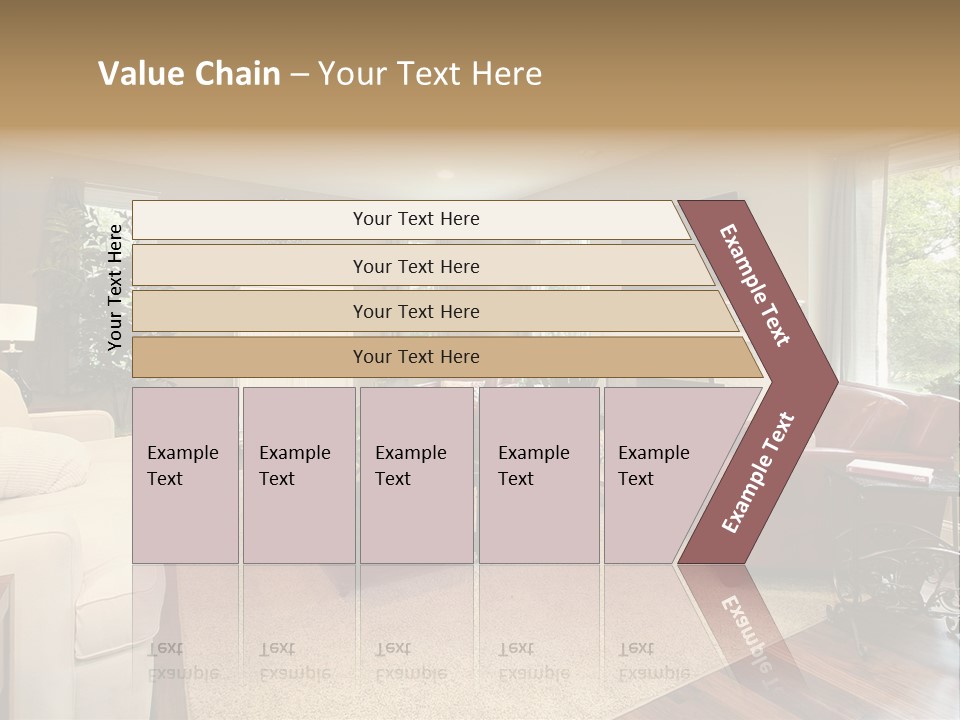 Lamp Window Table PowerPoint Template