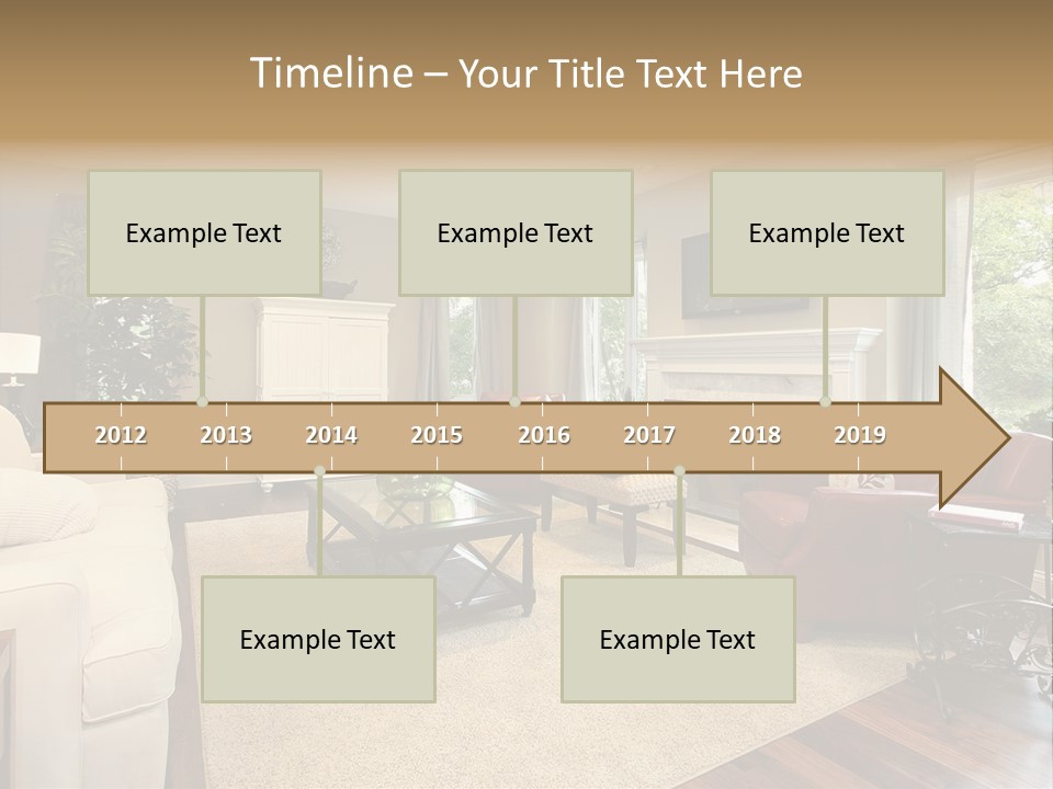 Lamp Window Table PowerPoint Template