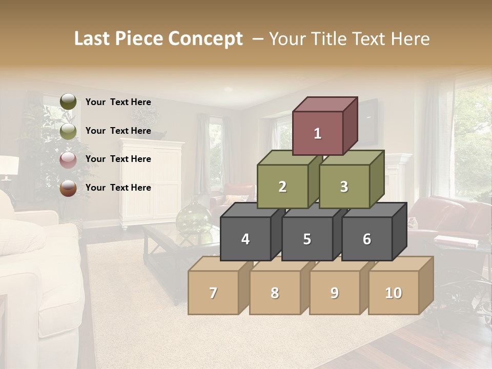 Lamp Window Table PowerPoint Template