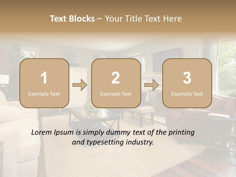 Lamp Window Table PowerPoint Template