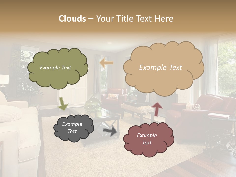 Lamp Window Table PowerPoint Template