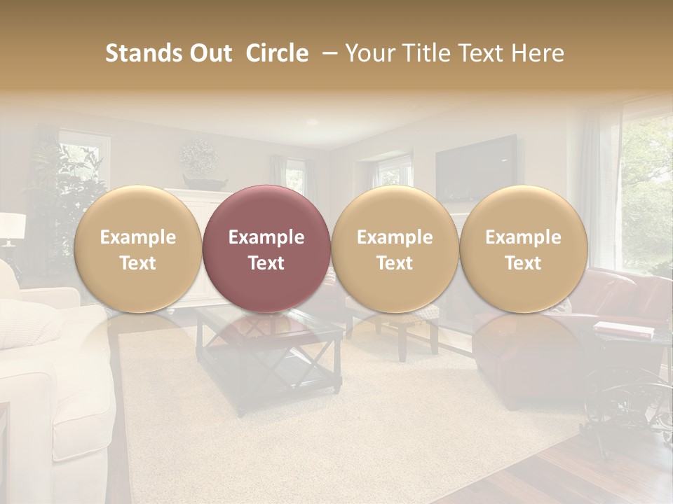 Lamp Window Table PowerPoint Template