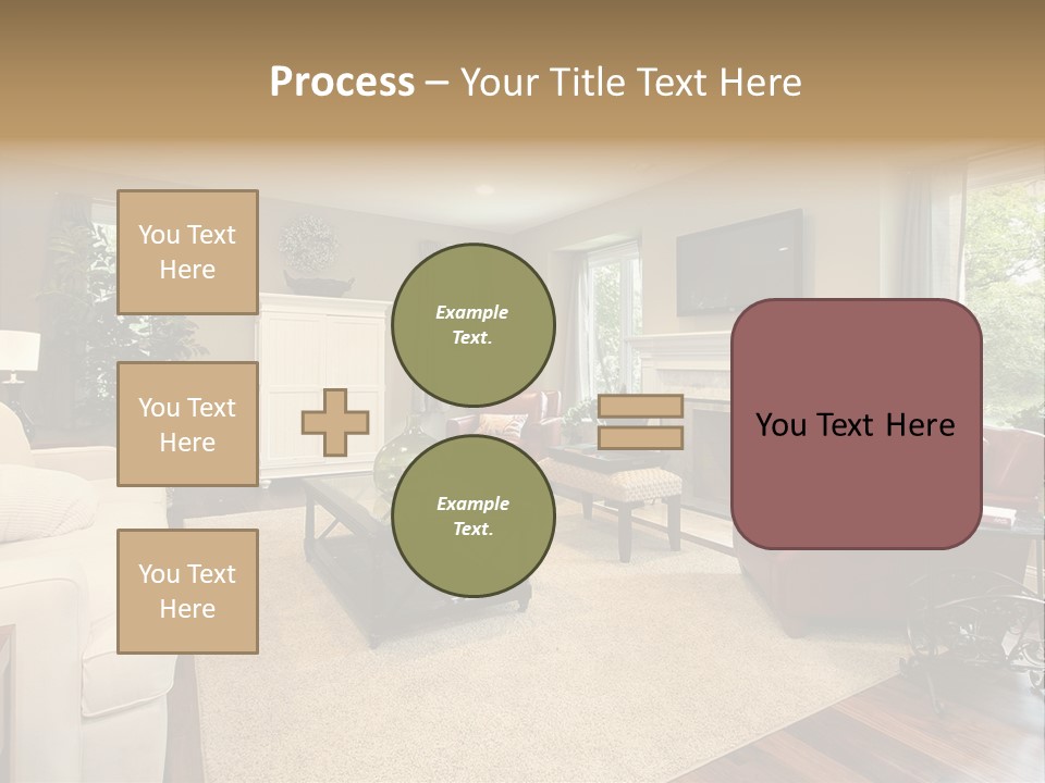 Lamp Window Table PowerPoint Template