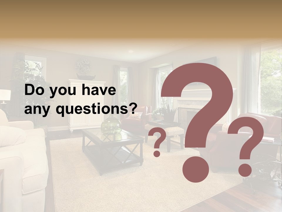 Lamp Window Table PowerPoint Template