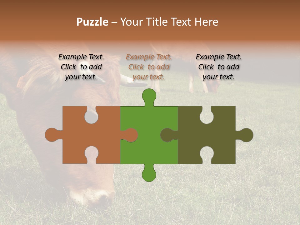 Isolated Cheese Yellow PowerPoint Template