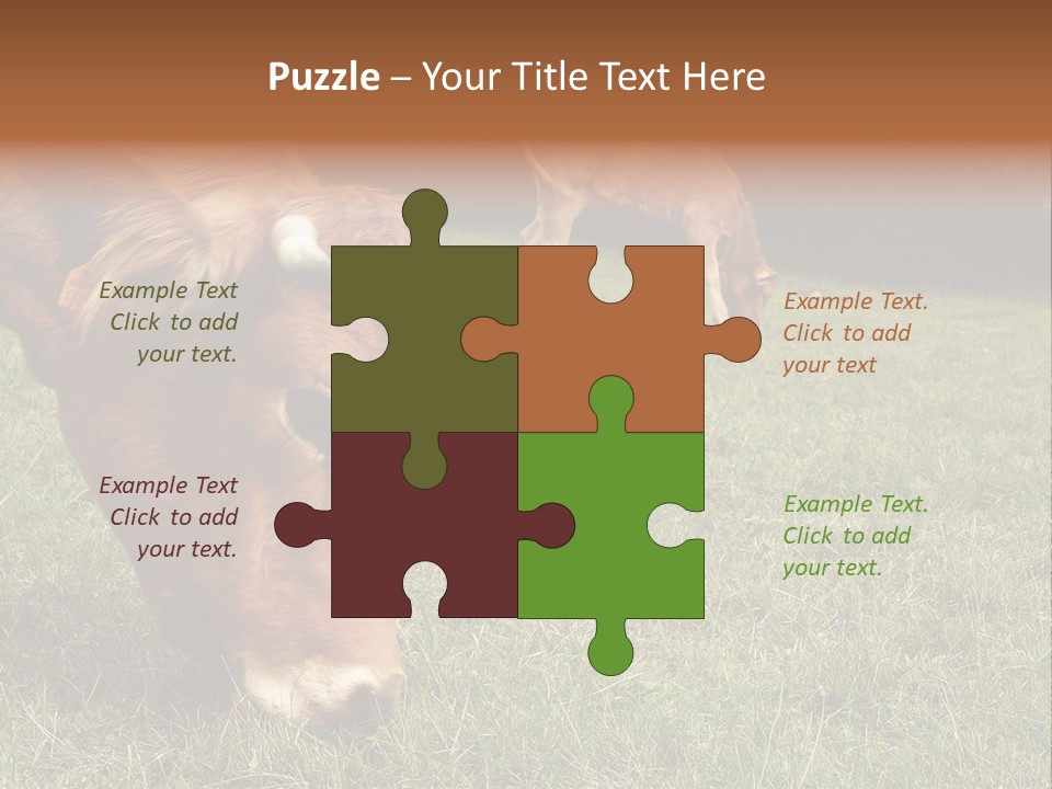 Isolated Cheese Yellow PowerPoint Template