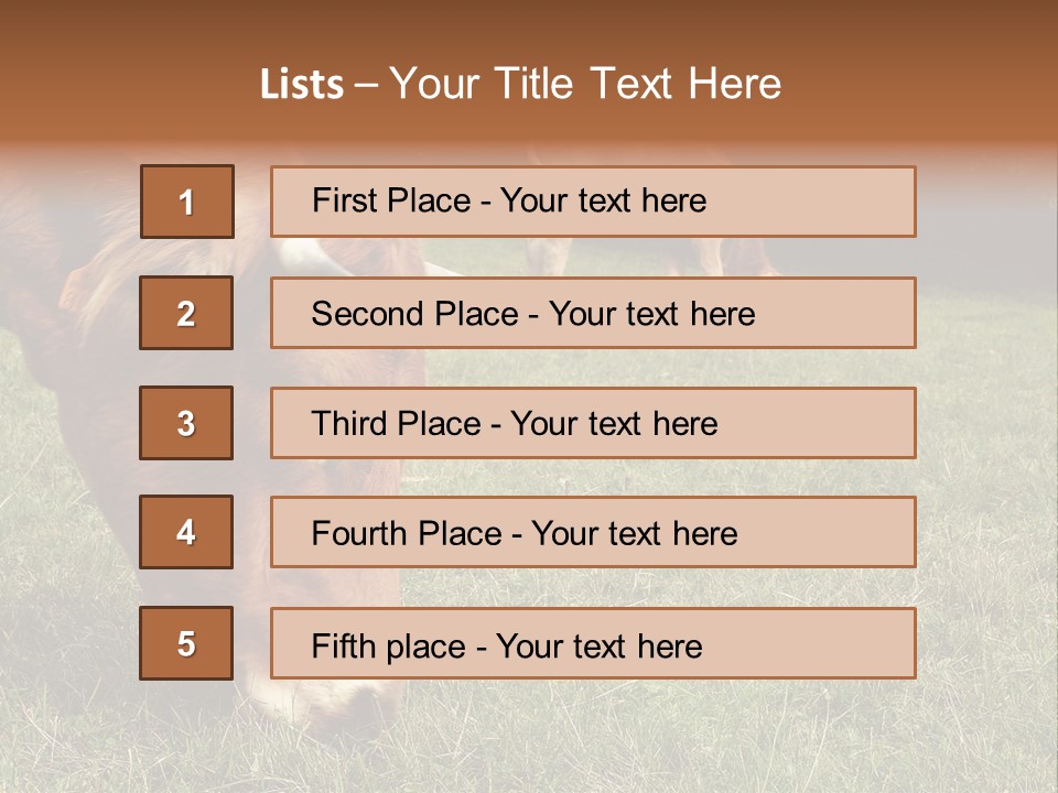 Isolated Cheese Yellow PowerPoint Template