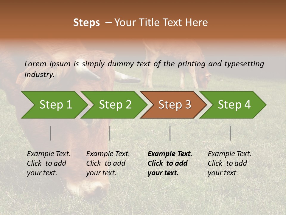 Isolated Cheese Yellow PowerPoint Template