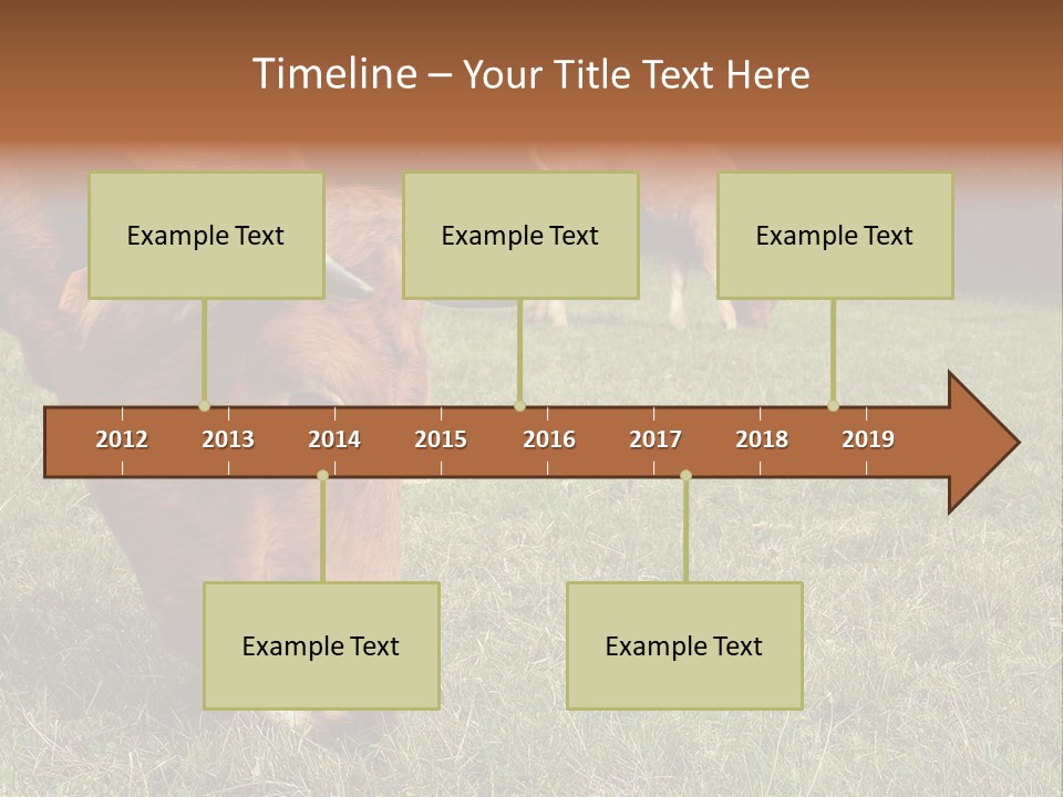 Isolated Cheese Yellow PowerPoint Template