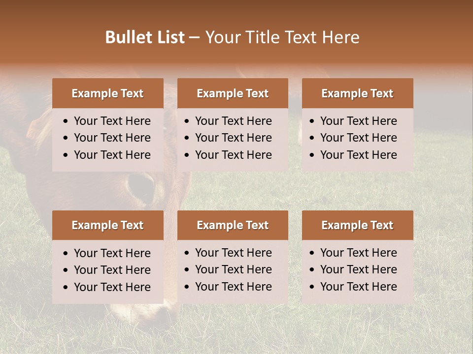 Isolated Cheese Yellow PowerPoint Template
