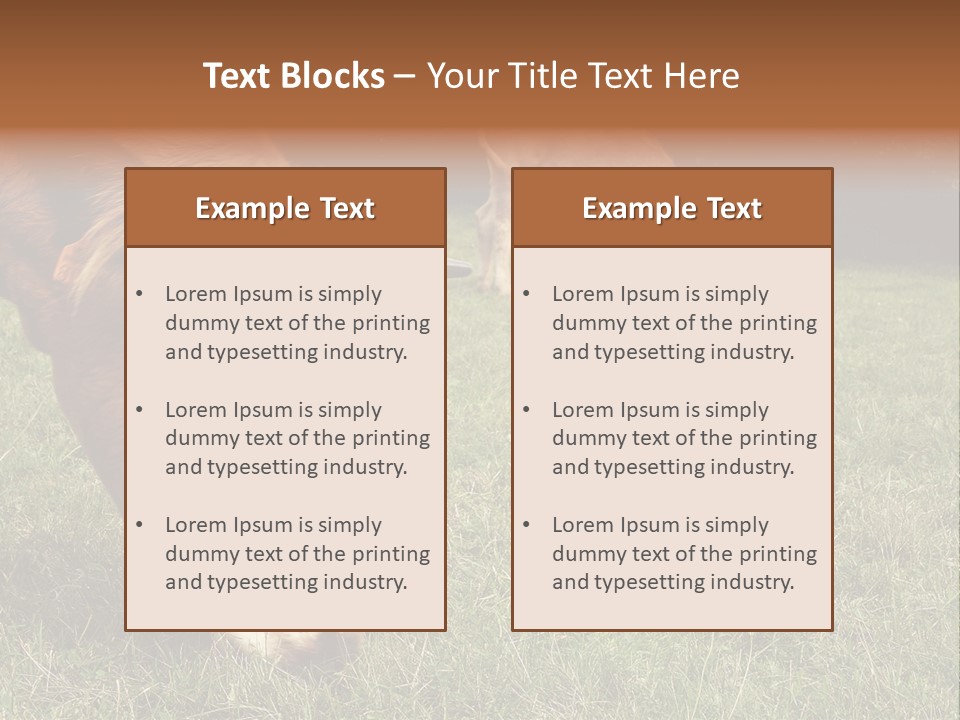 Isolated Cheese Yellow PowerPoint Template