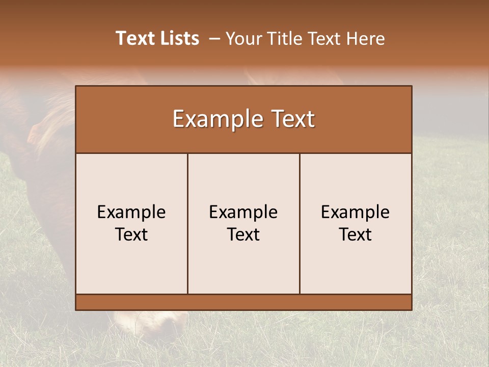 Isolated Cheese Yellow PowerPoint Template