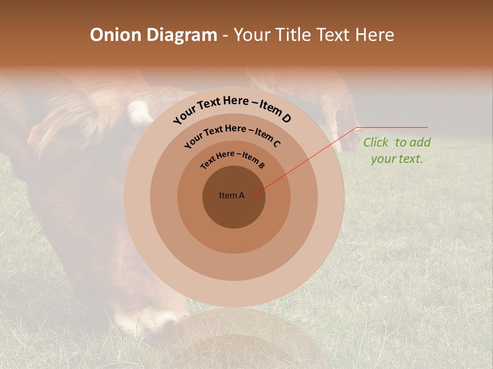 Isolated Cheese Yellow PowerPoint Template