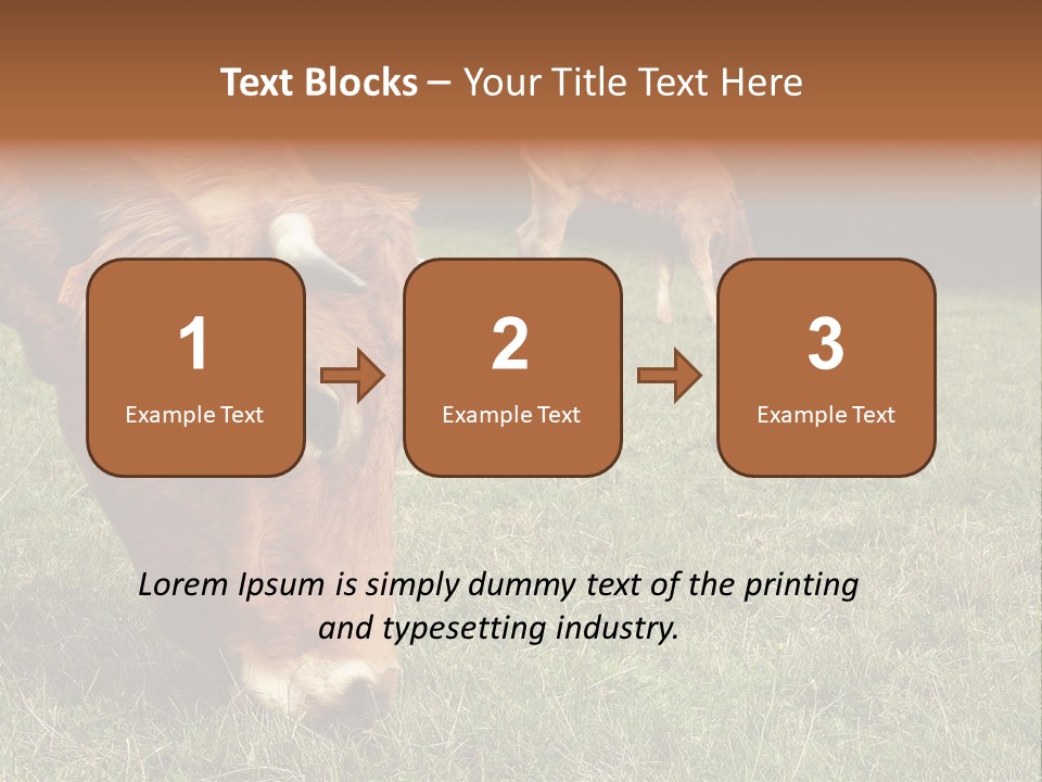 Isolated Cheese Yellow PowerPoint Template