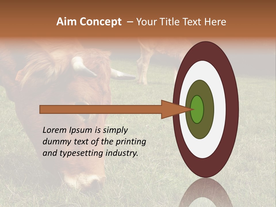 Isolated Cheese Yellow PowerPoint Template