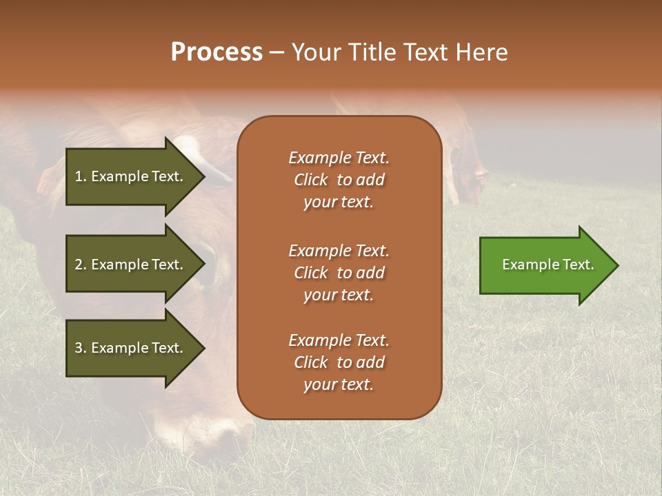 Isolated Cheese Yellow PowerPoint Template